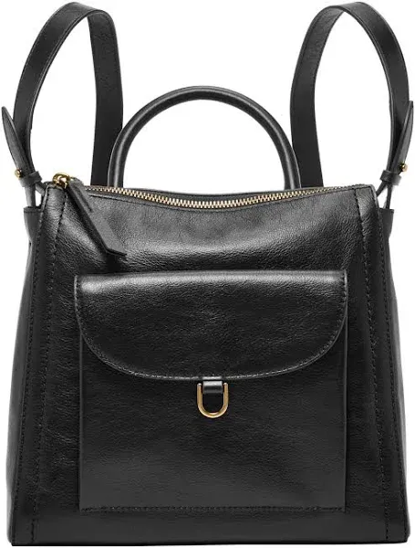 Fossil Women's Parker Leather Convertible Backpack Purse Handbag for Women