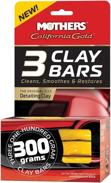 07242 Mothers California Gold 3 Clay Bars