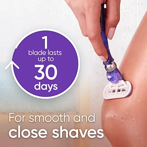 Gillette Venus Deluxe Smooth Swirl Women's Razor Handle + 1 Blade Refill