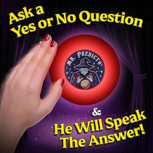 Talking Mr. Predicto Fortune Telling Ball - Ask Yes or No Question &amp; He Speak...