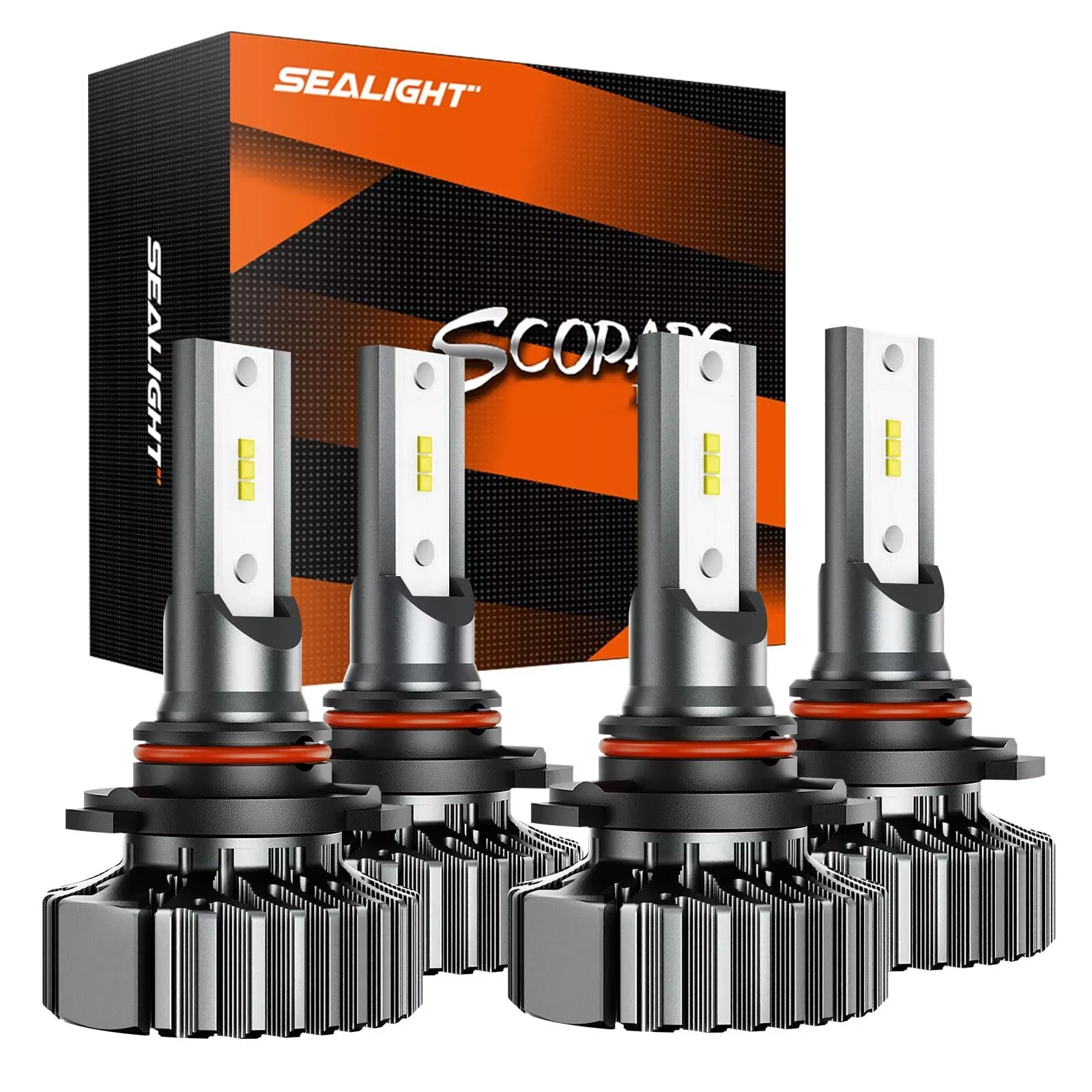 SEALIGHT 9005 9006 LED Headlight Bulbs Conversion Kit High Low Beam Bright White