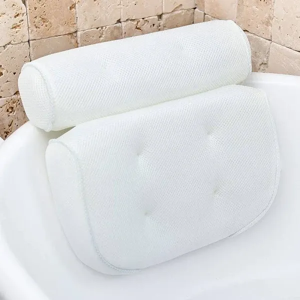 Bathtub Pillow for Neck and Shoulder: Spa Bathroom Accessories Bath Pillow