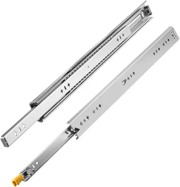 VEVOR 24 in. 250 lb. Load Capacity Three Section Full Extension Drawer Slides (2-Pack