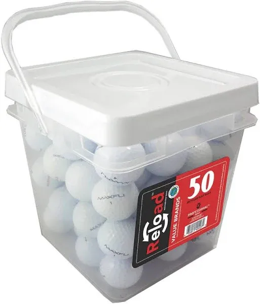 Reload Recycled Golf Balls 50 Ball Bucket