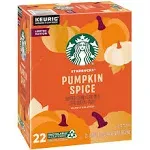 Starbucks Coffee, Ground, Pumpkin Spice, K-Cup Pods - 22 pack, 0.36 oz pods