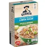 Quaker Instant Oatmeal, Lower Sugar, Apples & Cinnamon