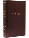 NKJV- Pew Bible- Large Print- Hardcover- Burgundy- Red Letter Edition