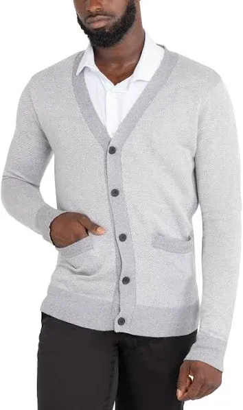 X RAY Mens Cardigan Sweater, Shawl Collar Cable Knit Button Down Cardigan Sweaters for Men Sweaters for Men Big and Tall