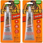 Gorilla 8040001 Clear Grip Contact Adhesive, 3 oz, Clear (2 Pack)