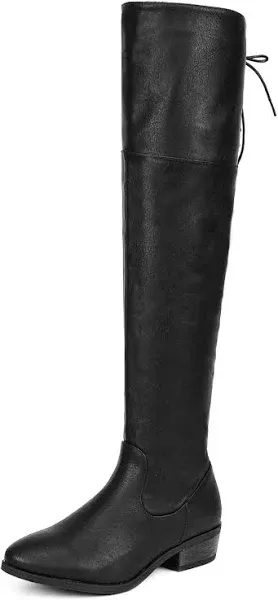 Dream Pairs Block Heel Over The Knee High Boots