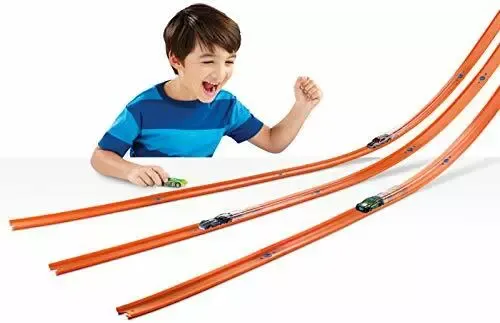 Hot Wheels 40 Feet Track Set Racing Car Toy Mega Pack DCC Builder Playset Stunt