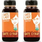 Date Lady Organic Date Syrup 12 Ounce Squeeze Bottle | Vegan, Paleo, Gluten-Free & Kosher (2-Pack)