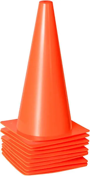 Alyoen 12 Inch Traffic Training Sports Cones 10 Pack