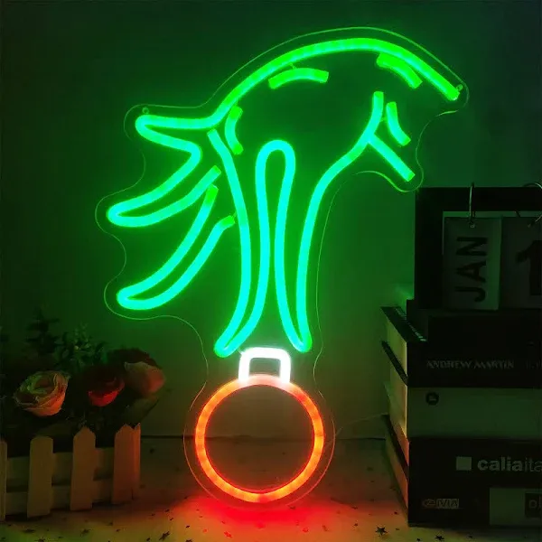 Christmas Neon Sign Dimmable Christmas Neon Lights Led Neon Signs Green Light 