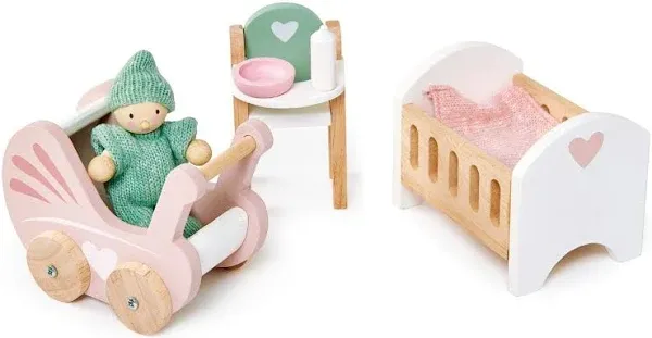 Tender Leaf Toys - Dovetail Dollhouse Accessories - Detailed Wooden Furniture Sets and Room Decor - Encourage Creative and Imaginative Fun Play for Children - Age 3+