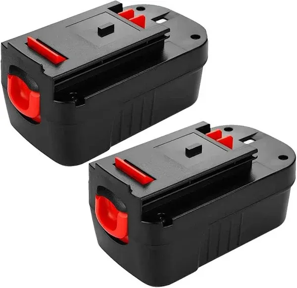 2Pack 3.6Ah Hpb18 Ni-Mh Replacement Battery For Black And Decker 18V, Black