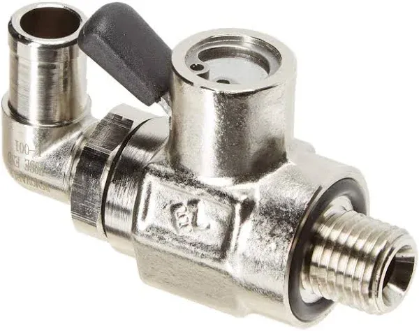 EZ Oil Drain Valve Ez-101, Silver