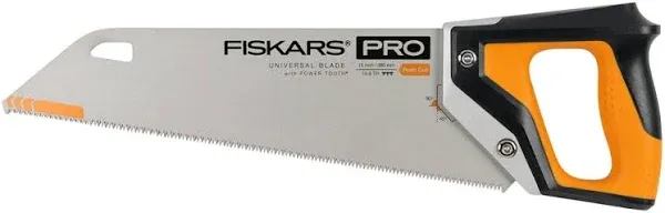 Fiskars Pro POWER TOOTH 15 In. L Blade Metal Handle Hand Saw with Sheath