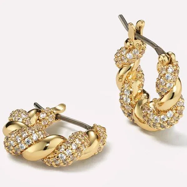 Ana Luisa 14K Gold Twisted Hoop Earrings