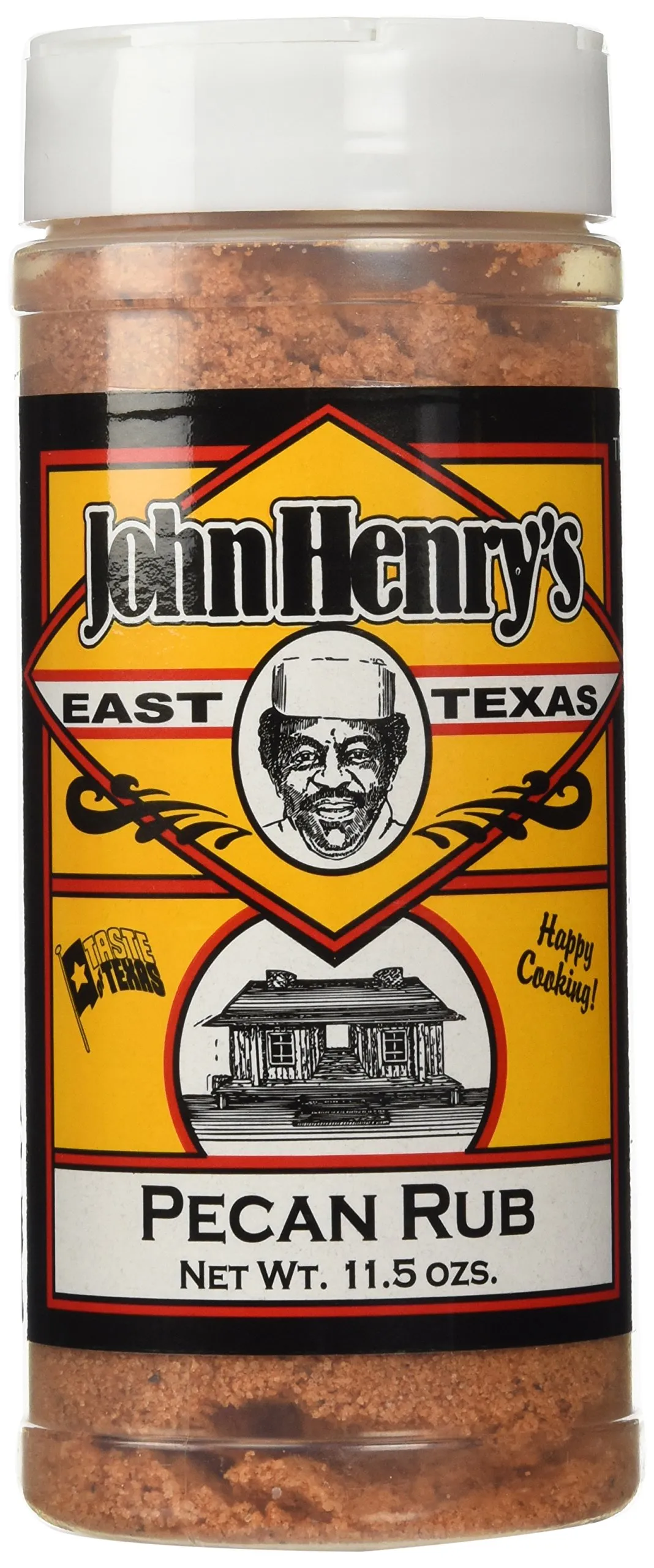 John Henry&#039;s Store Pecan Rub Seasoning 11.5 Oz Bottle All Purpose 55112