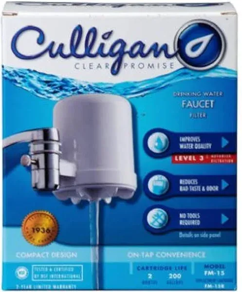 Culligan Faucet Mount Water Filter FM-15A