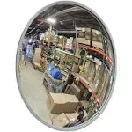 18” Acrylic Outdoor Convex Mirror with Plastic Back, Round Outdoor Security for