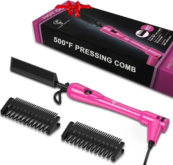 Hair Trends Mini Pink Hot Comb