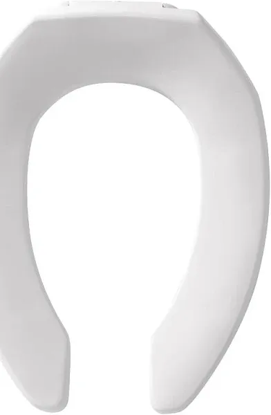 Bemis Elongated Open Front Plastic Toilet Seat