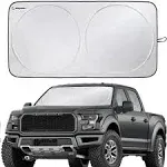 Magnelex Windshield Sun Shade for Full Size Cars, SUVs, Trucks and Vans Bonus