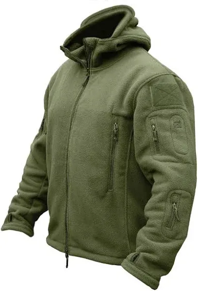 Men&#039;s Military Tactical Sport Warm Fleece Hooded Outdoor Adventure Jacket Coats