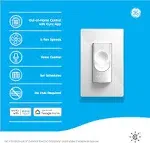 Ge Cync Smart Ceiling Fan Control, Neutral Wire Required, Bluetooth And, White