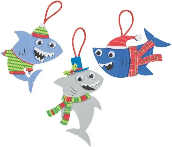 Fun Express Christmas Shark Ornament Craft Kit