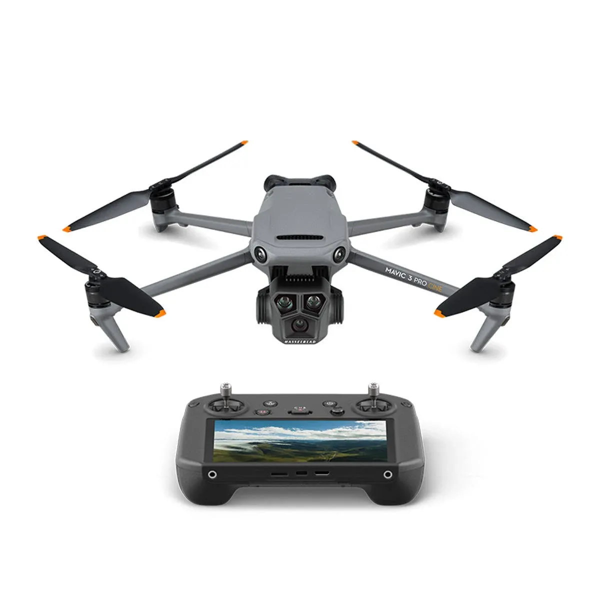 DJI Mavic 3 Pro Fly More Combo with DJI RC (Screen Remote Controller) Triple-Camera Drone with Hasselblad Camera, Bundle with 3 Batteries, 128GB