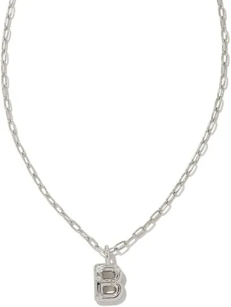 Kendra Scott Crystal Letter Short Pendant Necklace