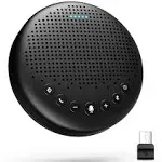 EMEET Conference Speaker and Microphone Luna 360° Voice Pickup w/Noise Reduction/Mute/Indicator USB Bluetooth Speakerphone w/Dongle for 8 People