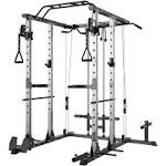 Mikolo Power Cage Power Rack with LAT Pulldown