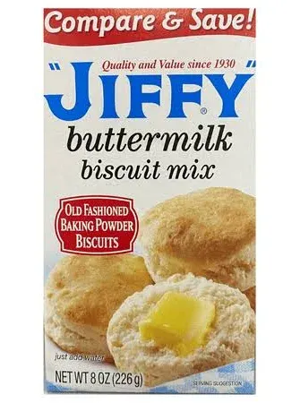 Jiffy Buttermilk Biscuit Mix 226 g (Pack of 6)