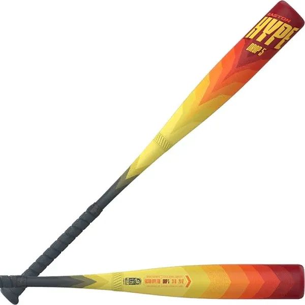 New 2024 Easton Hype Fire USSSA Baseball Bat 2 3/4 Barrel Yellow/Red