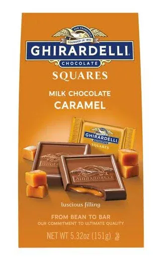 Ghirardelli Caramel Milk Chocolate Squares