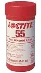 Loctite 55 442-35082 5700" Length Pipe Sealing Cord, Opaque Off-White Color