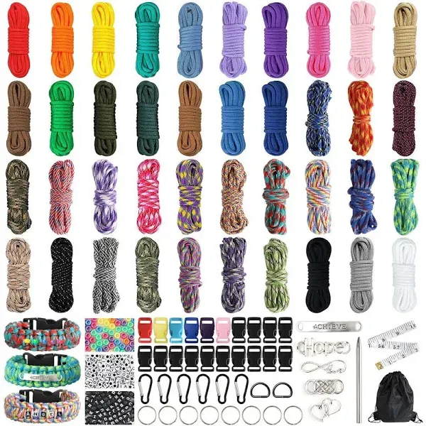 Paracord Bracelet Kit, 40 Colors 10 Feet 550 Paracord Kit and Complete Accessori