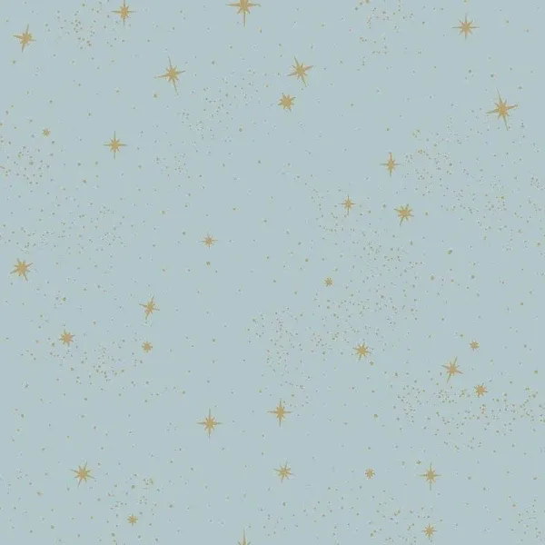 RMK11319WP Upon A Star Navy and Metallic Peel and Stick Wallpaper