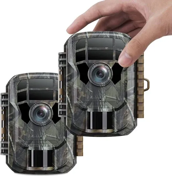 CAMPARKCAM 2 Pack Trail Camera Game Camera 36MP 2K Motion Activated Trail Cam Scouting Hunting Cam Wildlife with 2.0 LCD Screen 120° Wide Angle