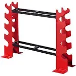 Dumbbell Rack Stand Only, Weight Rack for Dumbbells Strength Training Red