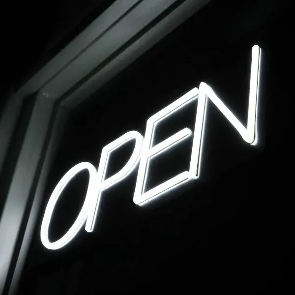 Open Signs for Business 12V/2A Ultra Bright LED Neon Open Sign 22 Inch Lighte...