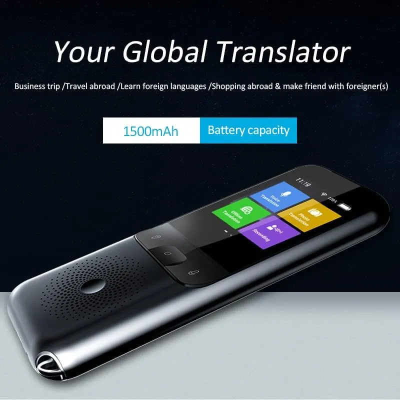 Language Translator Device, Portable Voice Translator 107 Languages Two Way L...