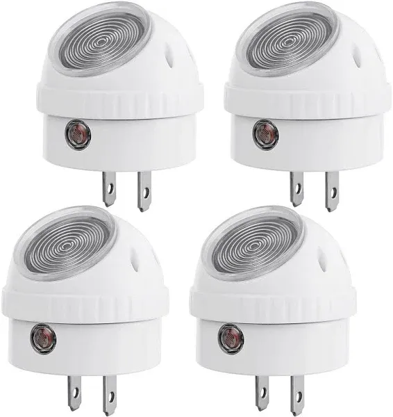 Dewenwils Plug In LED Nightlight - White (4 Pack)