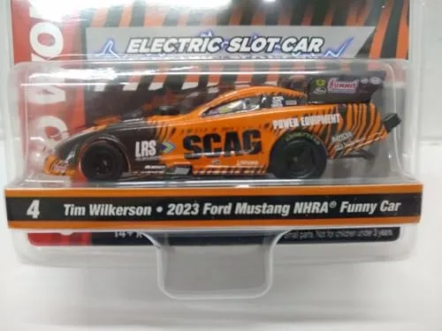 Auto World SC405-1 John Force Night Under Fire 2023 Camaro Funny Car HO Scale Electric Slot Car