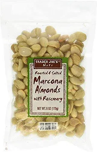 Trader Joe`s Roasted and Salted Marcona Almonds with Rosemary Net Wt. 6oz. (170g)-SET of 3