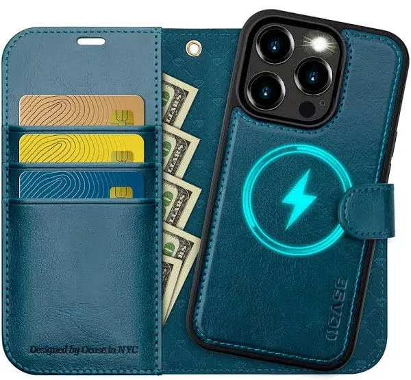 OCASE Detachable Wallet Case for iPhone 15 Pro Max